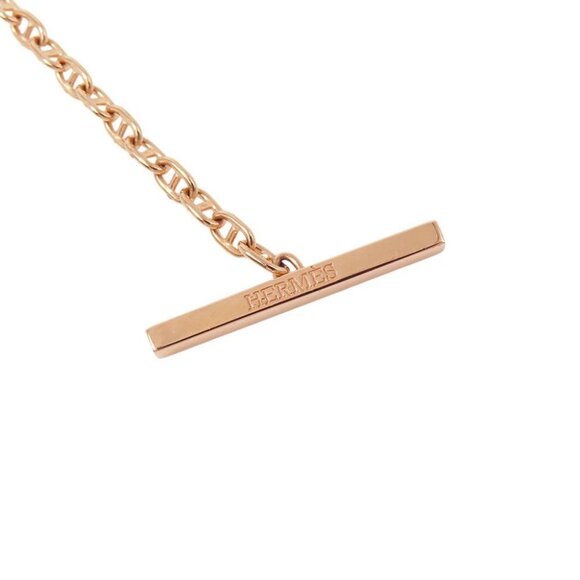 HERMES Chaine d'Ancre Contour Bracelet Size ST 18K Pink Gold H122404B 00ST - Picture 8 of 12